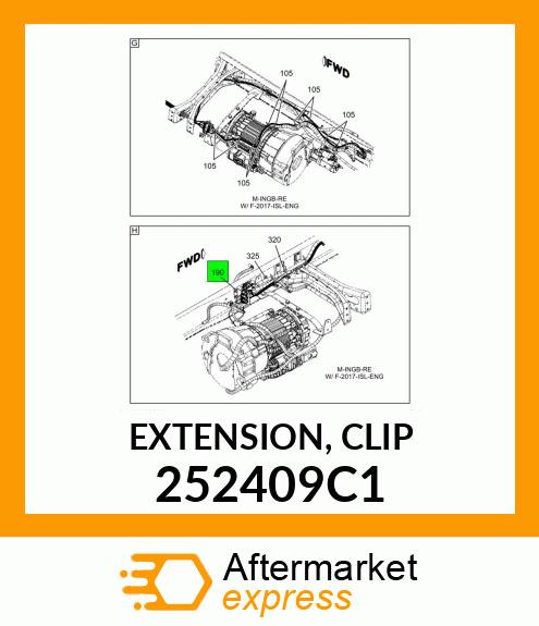 EXTENSION, CLIP 252409C1