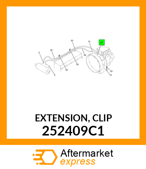 EXTENSION, CLIP 252409C1