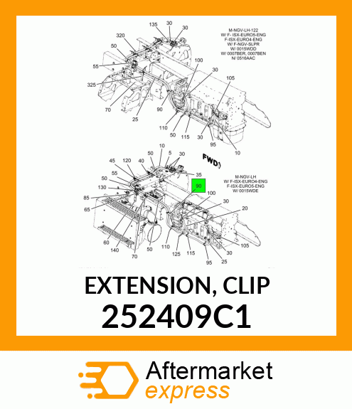 EXTENSION, CLIP 252409C1