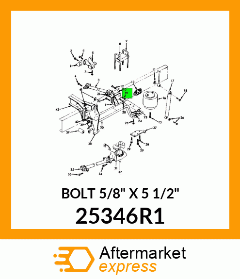 BOLT 5/8" X 5 1/2" 25346R1