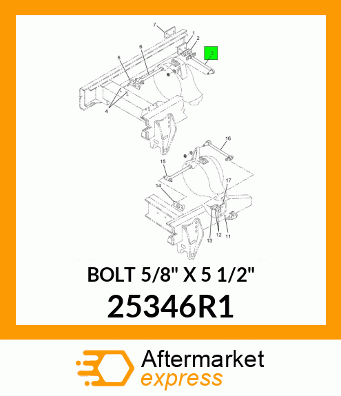 BOLT 5/8" X 5 1/2" 25346R1