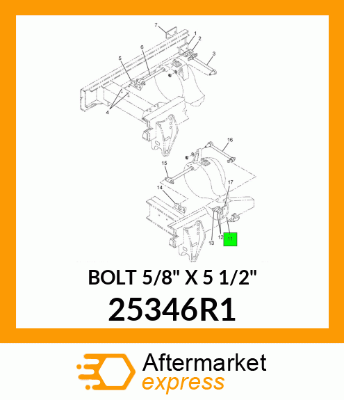 BOLT 5/8" X 5 1/2" 25346R1