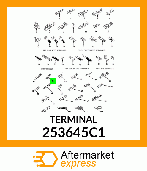 TERMINAL CABLE 253645C1