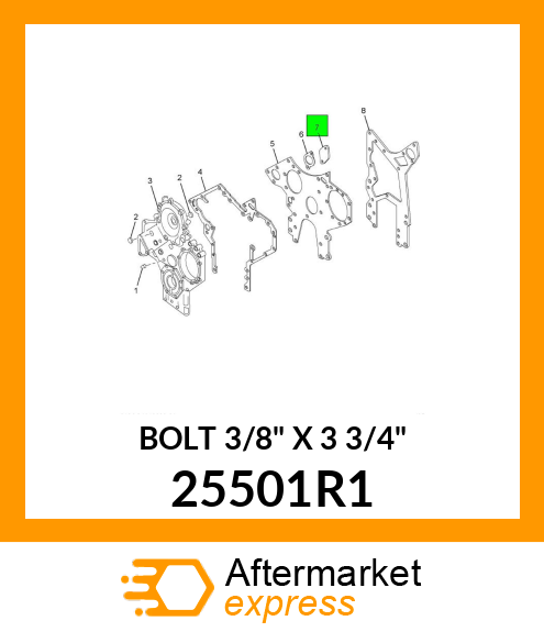 BOLT 3/8" X 3 3/4" 25501R1