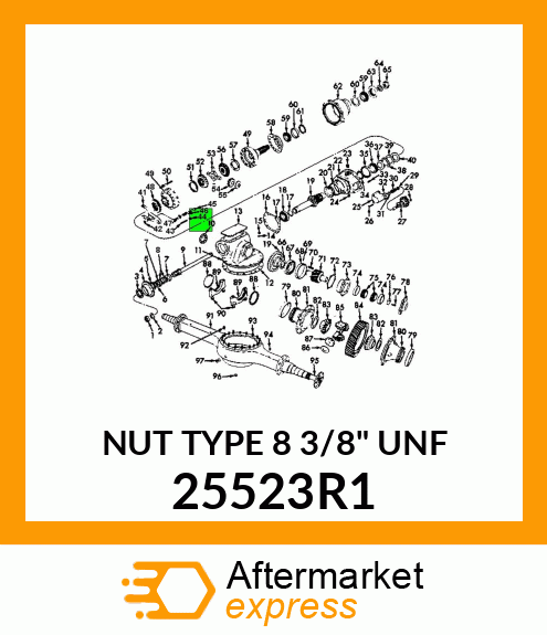 NUT TYPE 8 3/8" UNF 25523R1