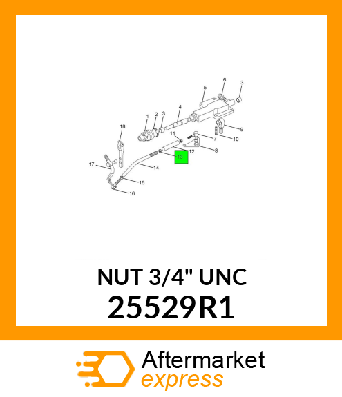 NUT 3/4" UNC 25529R1