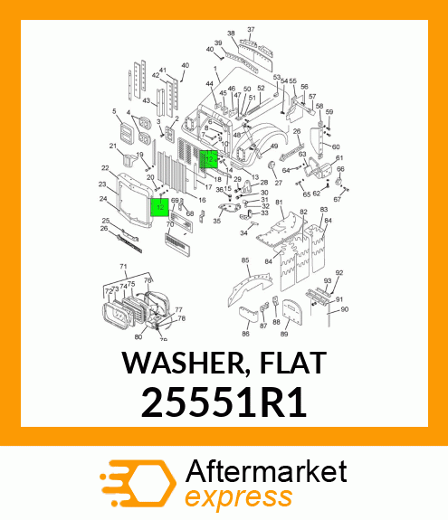 WASHER, FLAT 25551R1