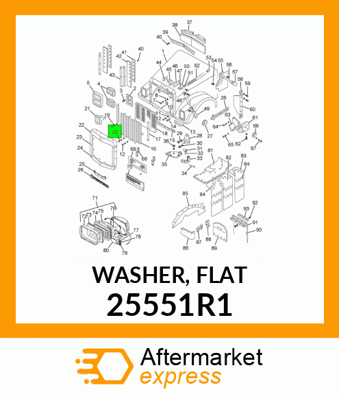 WASHER, FLAT 25551R1