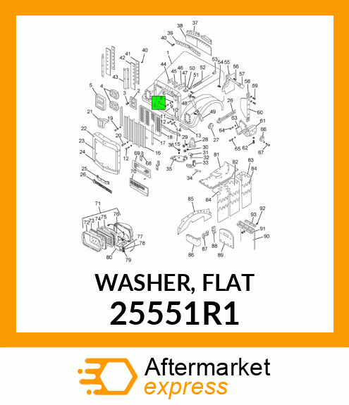 WASHER, FLAT 25551R1