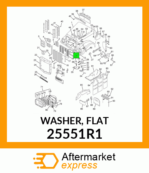 WASHER, FLAT 25551R1