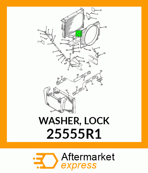 WASHER, LOCK 25555R1