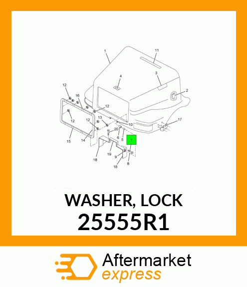 WASHER, LOCK 25555R1