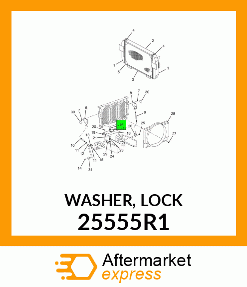 WASHER, LOCK 25555R1