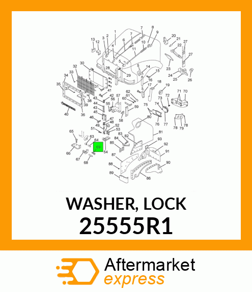 WASHER, LOCK 25555R1