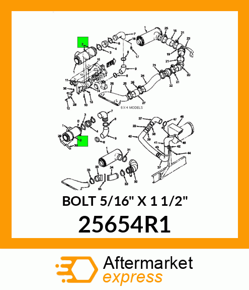 BOLT 5/16" X 1 1/2" 25654R1