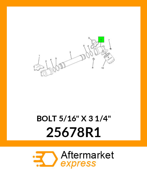 BOLT 5/16" X 3 1/4" 25678R1