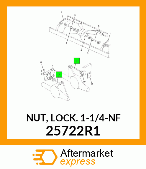NUT, LOCK 1-1/4-NF 25722R1