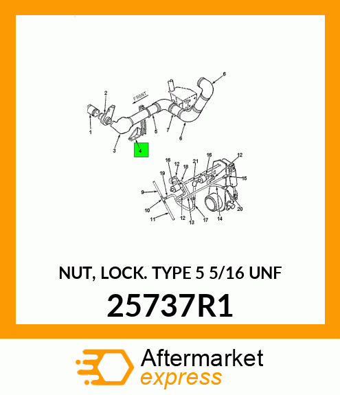 NUT, LOCK TYPE 5 5/16" UNF 25737R1