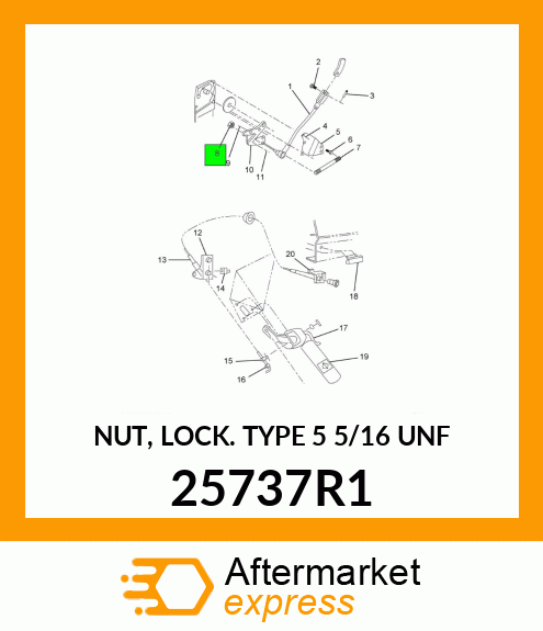 NUT, LOCK TYPE 5 5/16" UNF 25737R1