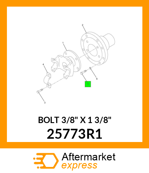 BOLT 3/8" X 1 3/8" 25773R1