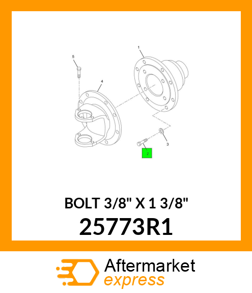 BOLT 3/8" X 1 3/8" 25773R1