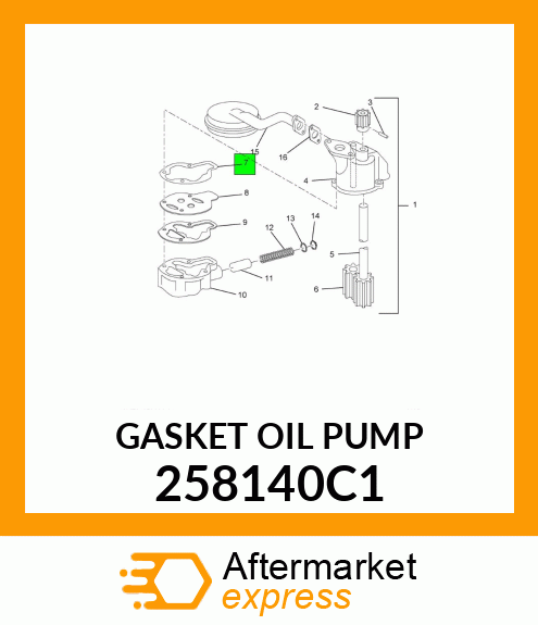 GASKET OIL PUMP 258140C1