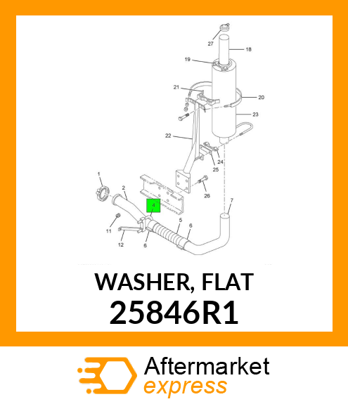 WASHER, FLAT 25846R1