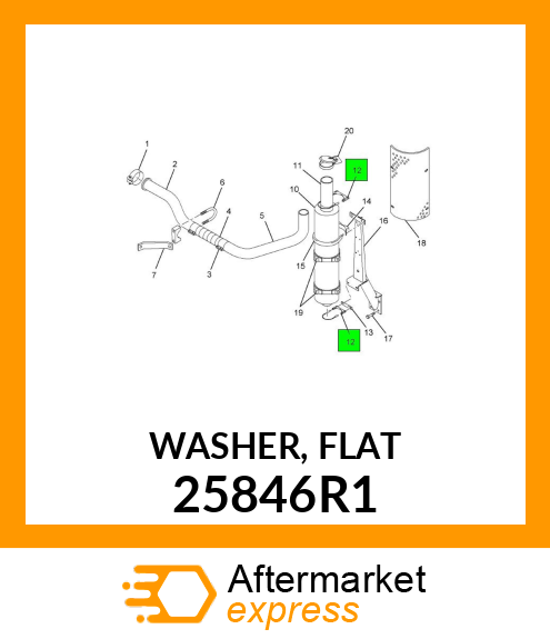 WASHER, FLAT 25846R1