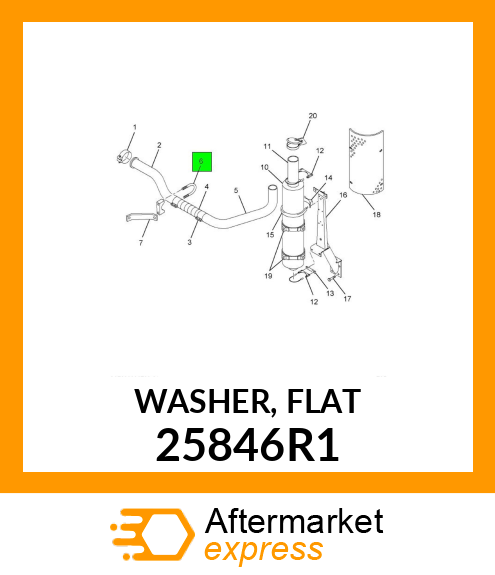 WASHER, FLAT 25846R1