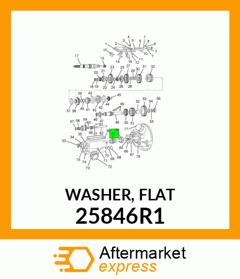 WASHER, FLAT 25846R1