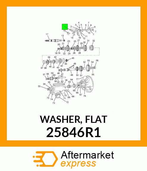 WASHER, FLAT 25846R1