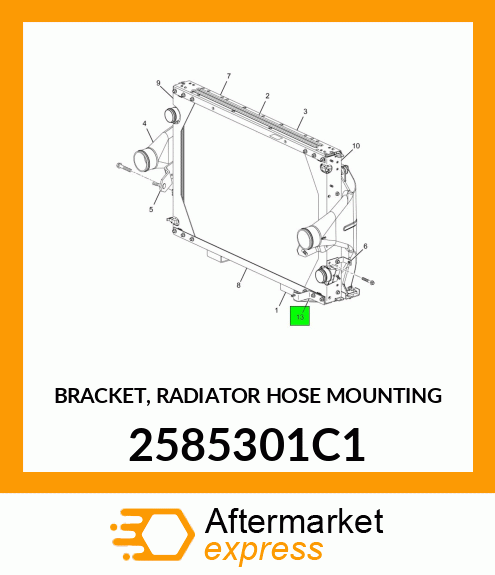 BRACKET, RADIATOR HOSE MOUNTING 2585301C1