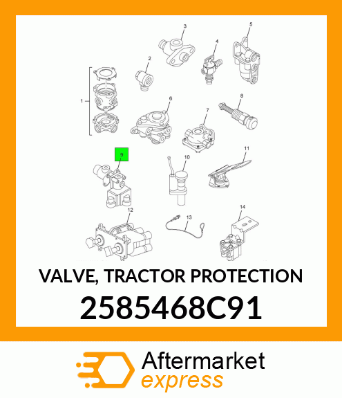 VALVE, TRACTOR PROTECTION 2585468C91