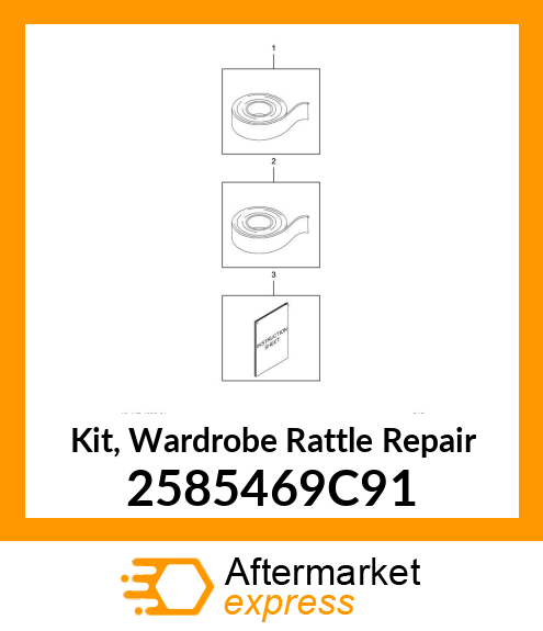 Kit, Wardrobe Rattle Repair 2585469C91