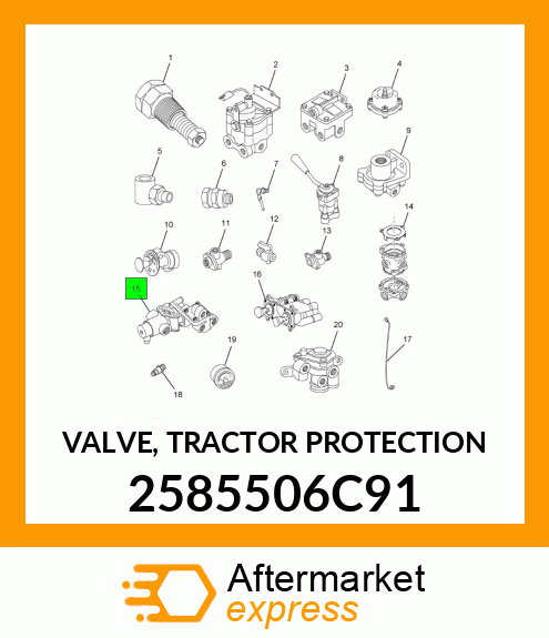 VALVE, TRACTOR PROTECTION 2585506C91