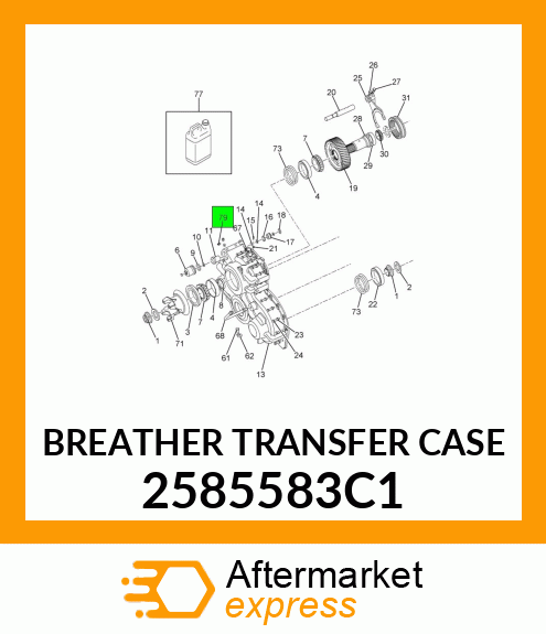 BREATHER TRANSFER CASE 2585583C1