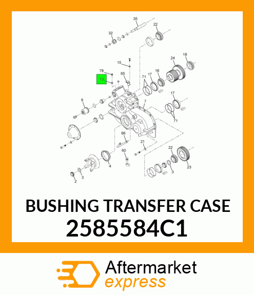 BUSHING TRANSFER CASE 2585584C1