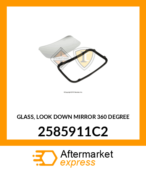GLASS, LOOK DOWN MIRROR 360 DEGREE 2585911C2