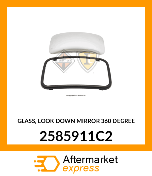 GLASS, LOOK DOWN MIRROR 360 DEGREE 2585911C2