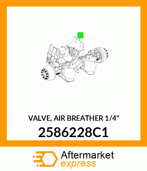 VALVE, AIR BREATHER 1/4" 2586228C1