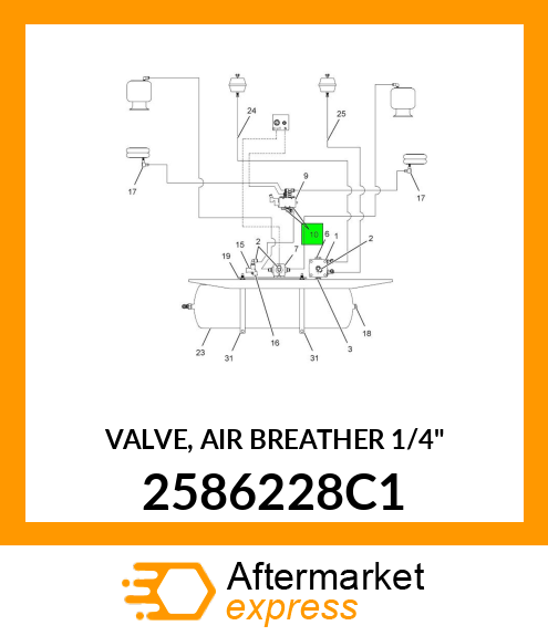 VALVE, AIR BREATHER 1/4" 2586228C1