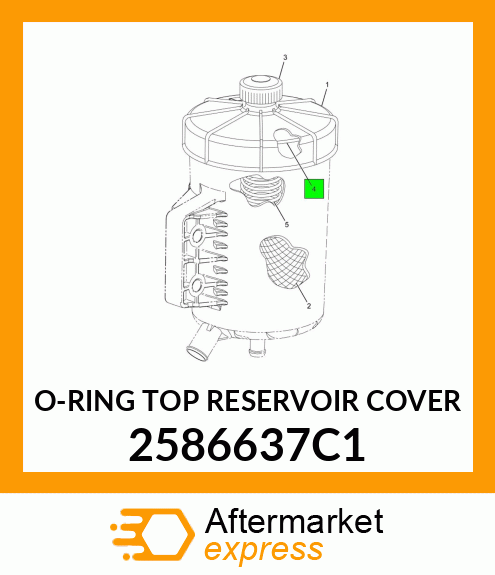 O-RING TOP RESERVOIR COVER 2586637C1