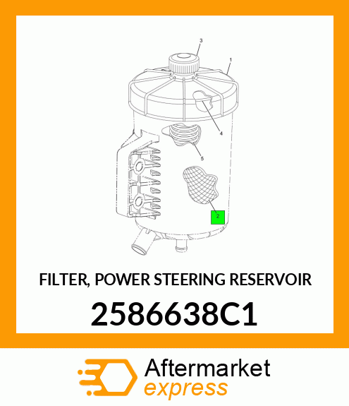 FILTER, POWER STEERING RESERVOIR 2586638C1