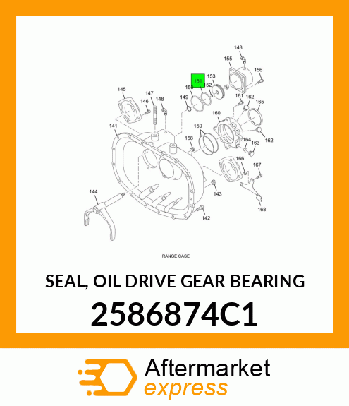 SEAL, OIL DRIVE GEAR BEARING 2586874C1