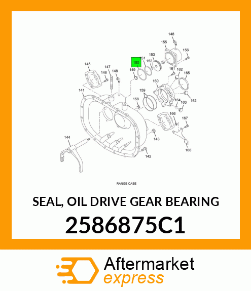 SEAL, OIL DRIVE GEAR BEARING 2586875C1