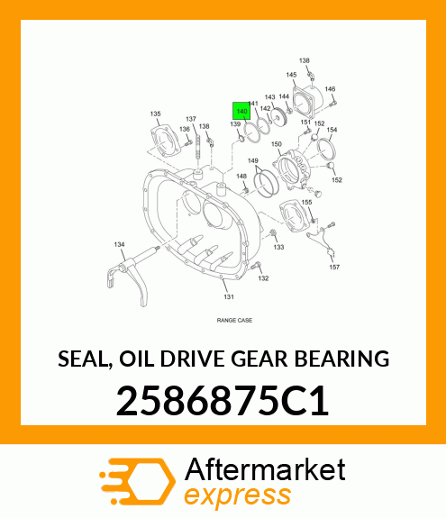 SEAL, OIL DRIVE GEAR BEARING 2586875C1