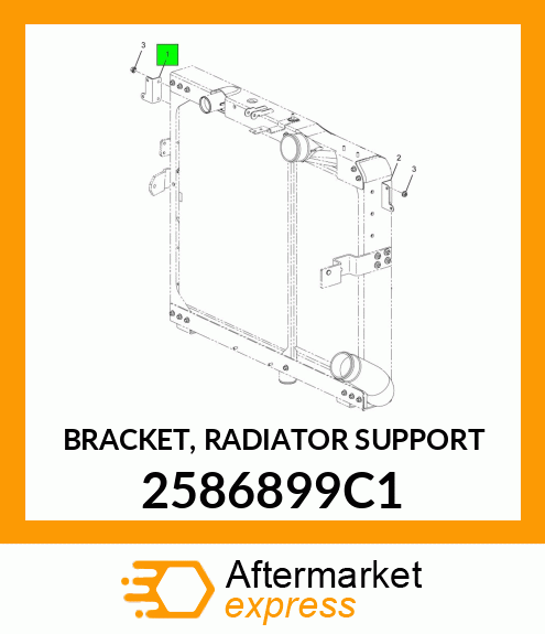 BRACKET, RADIATOR SUPPORT 2586899C1