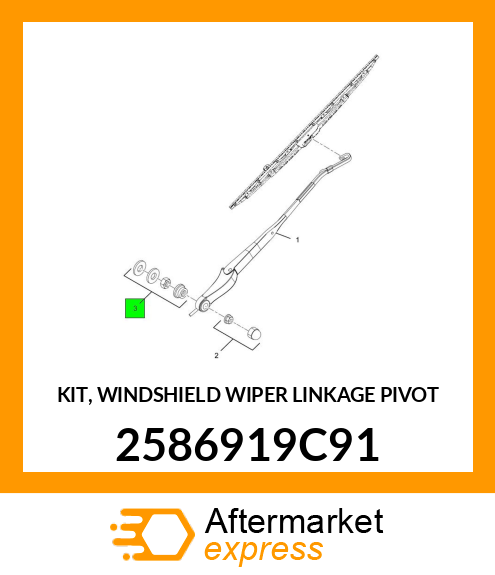 KIT, WINDSHIELD WIPER LINKAGE PIVOT 2586919C91