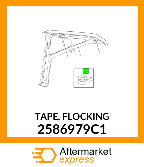 TAPE, FLOCKING 2586979C1