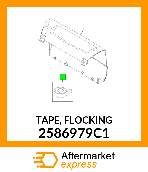 TAPE, FLOCKING 2586979C1